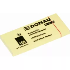   Donau ECO Öntapadó jegyzettömb pasztell sárga 51x38 100lap/db (7591)