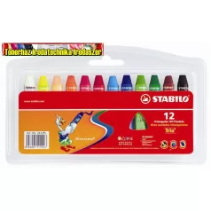 Olajpasztell kréta, STABILO, 12 különböző szín