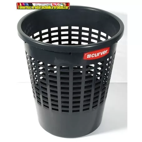 Papírkosár, 10 L, CURVER, fekete