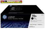   Eredeti HP CE278AD DUOPACK Fekete festékkazetta Laserjet P1566 P1606 nyomtatókhoz (2*2100 old.) (2db CE278A)