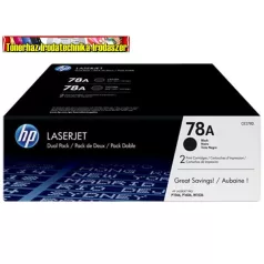   Eredeti HP CE278AD DUOPACK Fekete festékkazetta Laserjet P1566 P1606 nyomtatókhoz (2*2100 old.) (2db CE278A)