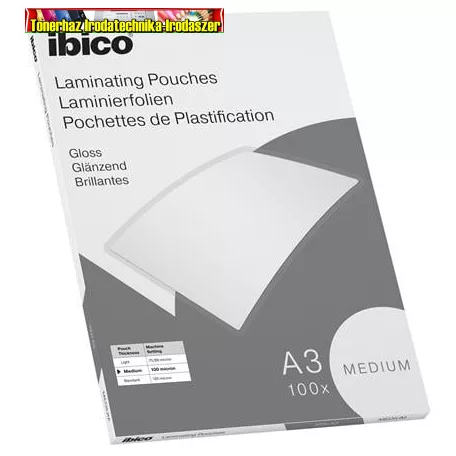 IBICO Laminálófólia A3/100mic fényes <100db/dob> (A/3)  627312