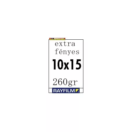 Rayfilm fotópapír 10x15cm 260g/m2 extra fényes 50db/csom (R021210 10x15/50)