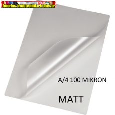 Lamináló fólia MATT  A/4 2x100 mikron 100lap/cs 
