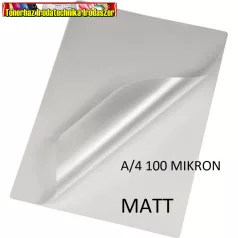 Lamináló fólia MATT  A/4 2x100 mikron 100lap/cs 