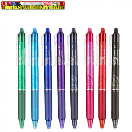 Pilot FriXion Clicker BLRT-FR5 törölhető (radírozható) nyomógombos rollertoll 0,5mm  8 féle színben