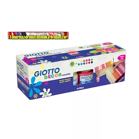 Giotto Decor Matt akrilfesték 12x25ml 