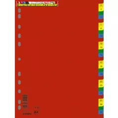 Donau Műanyag színes regiszter, 1-31   D77360