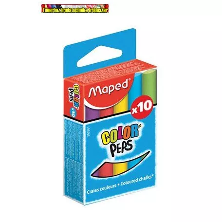 Maped Színes táblakréta, 10 db/doboz