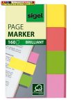   Sigel Multicolor Jelölőcímke, papír, 4x40 lap, 20x50 mm, vegyes szín (SIHN630)