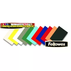   Fellowes Delta Hátlap bőrhatású matt karton vegyes színekben   100 lap/cs 250gr/m2