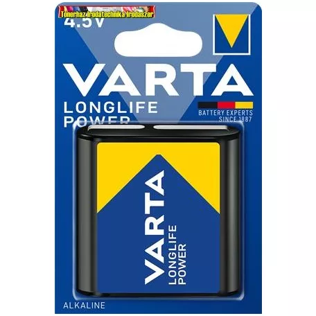 VARTA High Energy Elem, 3LR12 lapos elem, 4,5 V, 1 db, 