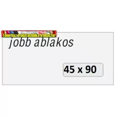   LA/4 öntapadó boríték jobb ablakos 45x90mm 1000db/doboz 110x220mm (LA4)
