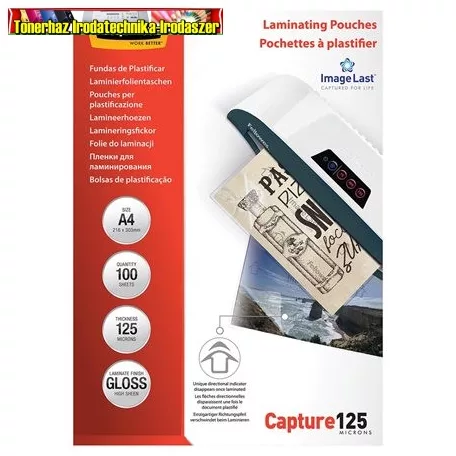 Fellowes  lamináló fólia A/4 2X125 mic. 100 db/csom.  fényes 53074