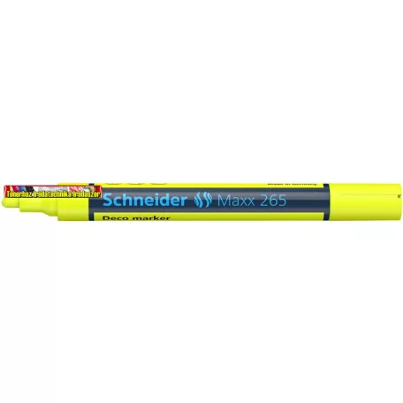 SCHNEIDER Maxx 265 Krétamarker, 2-3 mm, sárga (decor marker)