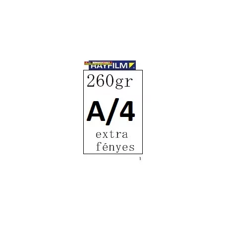 Rayfilm fotópapír A/4 260g extrafényes 50 lap/cs (R0212 1123B A/4)