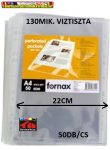   Fornax Lefűzhető genotherm A4+ széles víztiszta,  130mik, 240mm/220mm 50 db/csomag (130mic) FOR1775
