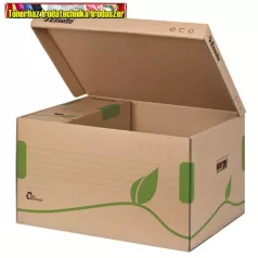    ESSELTE Eco Archiváló konténer, újrahasznosított karton, felfelé nyíló, barna 623918