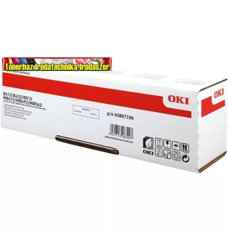Oki B412,B432,B512,MB472,MB492,MB562  Toner 7K (Eredeti) 45807106 