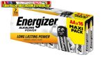 Energizer ALKALINE POWER ceruza elem, AA  16db/cs, db-ár