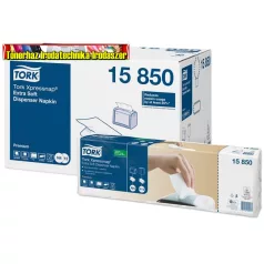   Szalvéta, adagolós, 2 rétegű, 21,3x16,5 cm, N4 rendszer, Premium, TORK Xpressnap® Extra Soft fehér 15850