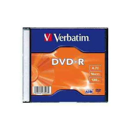 Verbatim DVD-R 4,7 GB, 16x, vékony tokban (AZO)