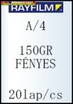   Rayfilm fotópapír A/4 150g FÉNYES  20 lap/cs (R0274 1123C)