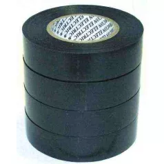 PVC szigetelőszalag 20m x 19mm fekete 