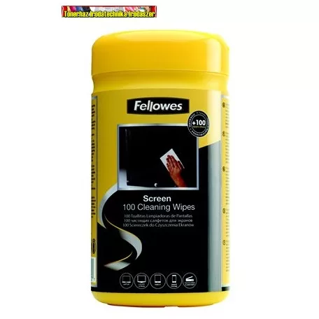  FELLOWES Tisztítókendő, képernyőhöz, 100 db, IFW99703