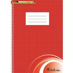 Spirálfüzet A/4 70 lap Victoria kockás (A4)