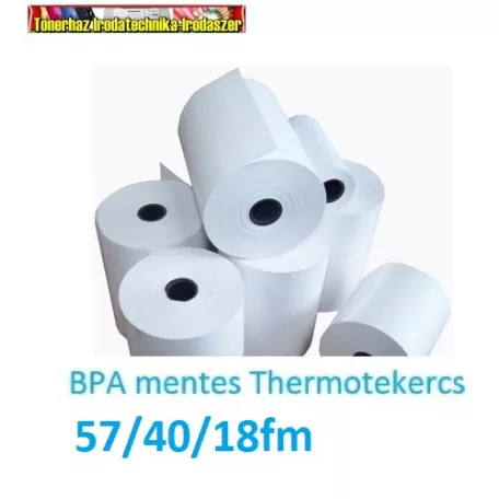 57mmx17fmx12mm hőpapír BPA mentes (thermo szalag) 100db/dob (57x40,57/40)