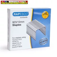   Rapesco tűzőkapocs,erős, 923/12mm (50-85lap) nagy kapacitású tűzőgépekhez 1000db/dob (23/12)