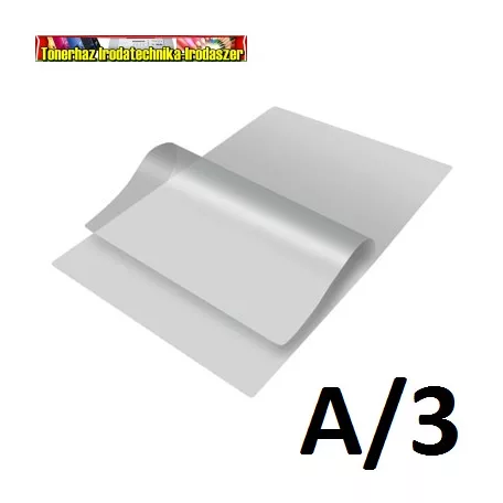 Laminálófólia A3/75-80mic fényes 100db/dob (303x426mm)