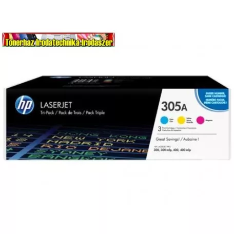 Hp CF371AM Color Lézertoner eredeti Tri-Pack (multipack) (C+M+Y) 128A 3*1,3k(5%)(CE321, 322A,323A)
