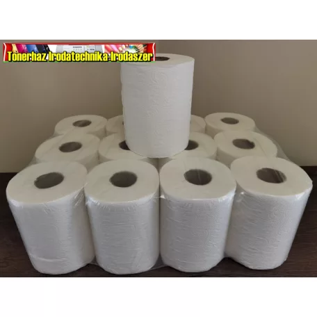 Hengeres kéztörlő 2 rétegű 1tek 100% celluóz - Extra fehér- sz. 14cm TKC255R