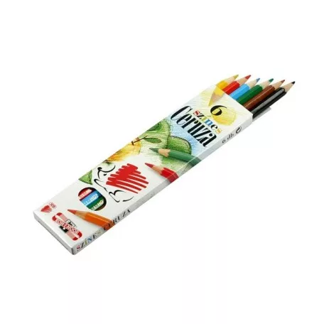 ICO süni színes ceruza 6-os  hatszögletű