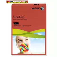   XEROX Symphony, sötétpiros (intenzív) Másolópapír, színes, A4, 80 g, 93954 (500 ív/csg)