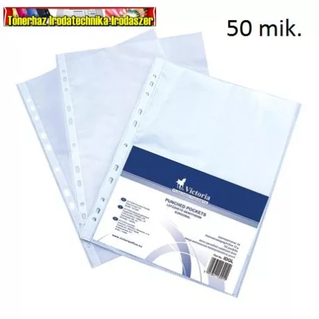 Victoria A/4 Lefűzhető tasak (genotherm) 50 mikron 100db/cs (lefűzhető genotherm,bugyi)(50mik,50mic) IDGL