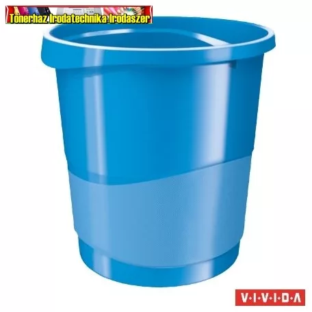 Papírkosár, 14 liter, ESSELTE Europost, Vivida kék