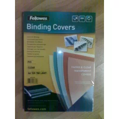   Víztiszta előlap, A4/150 mikron (fedlap) FELLOWES (CRC 53760)