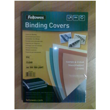 Víztiszta előlap, A4/150 mikron (fedlap) FELLOWES (CRC 53760)
