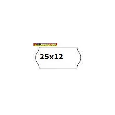 Árazószalag 25x12mm fehér