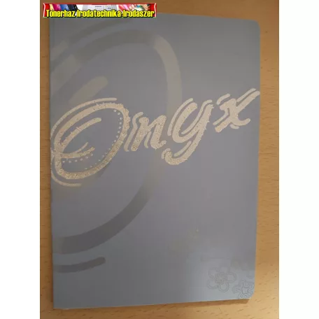 Füzet, tűzött, A5, kockás, 40 lap, Onyx Fashion (A/5) (27-40, 27-32)