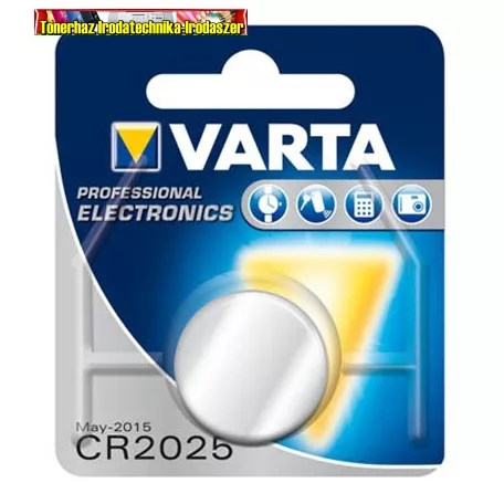 Varta CR2025 gombelem (1db-os kiszerelés)