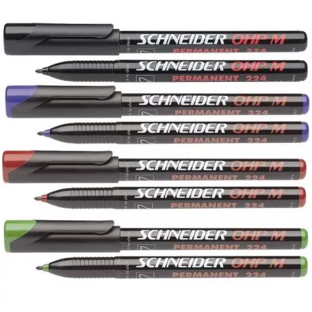 Schneider 224 M OHP alkoholos filc 1mm, kül. színben (maxx224,maxx 224)