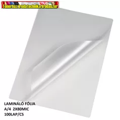 Lamináló fólia  A/4 2x80 mikron 100lap/cs WHITEBOX (A4) 