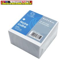 Kockablokk 9x9x5 cm  ragasztott,fehér (tépőtömb,kockatömb) 