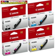 Canon CLI-571 BK,C,M,Y eredeti tintapatronok (CLI571,CLI 571) 7ml/szín