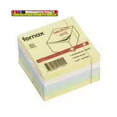   Fornax  Öntapadós jegyzettömb kocka, 450lapos,pasztel színekben, 75 x 75 mm for0005