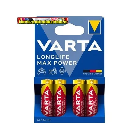 VARTA Longlife Max Power Elem, AA ceruza, 4 db/cs, db-ár